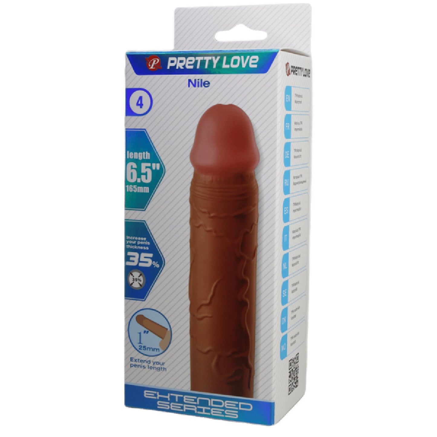 Nile 6.5 Inch Penis Sleeve – Realistic Erection-Extending Sleeve for Added Length and Girth > Sex Toys For Men > Penis Sleeves - Tophatter Daily Deals