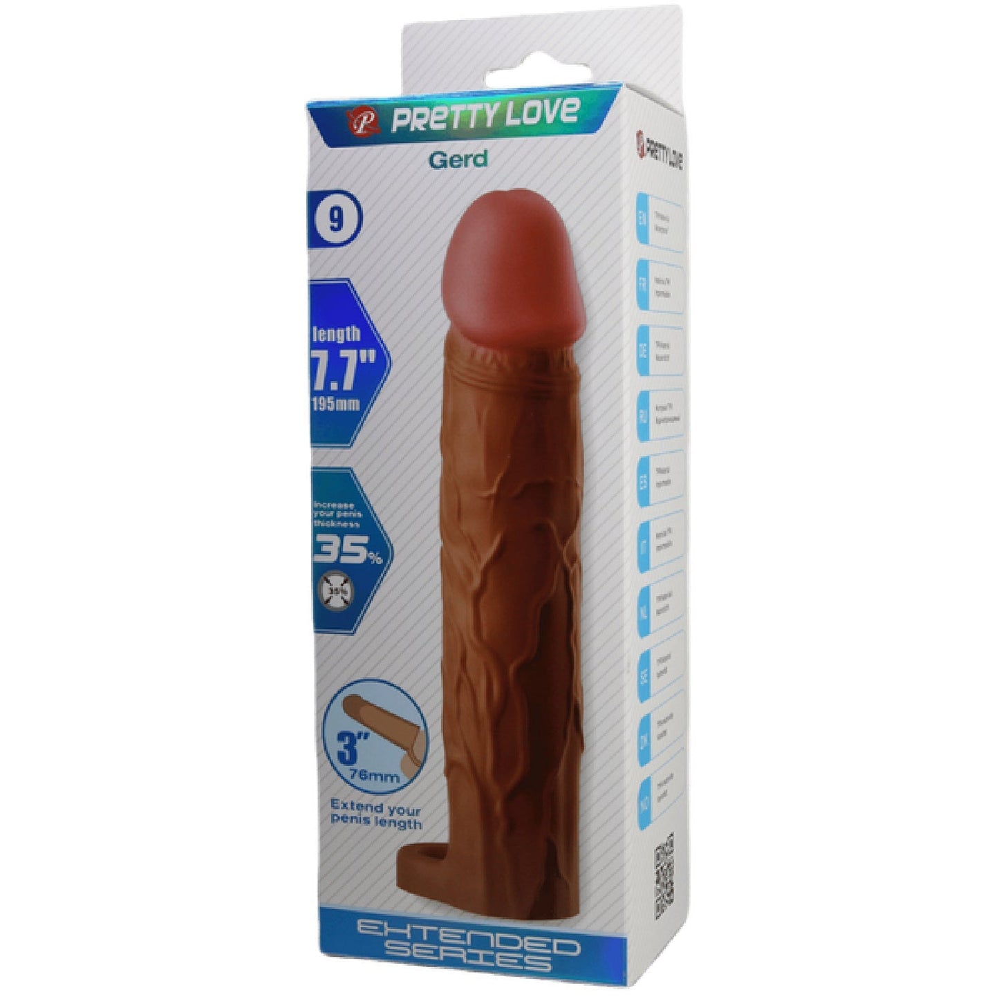 Gerd 7.7 Inch Penis Sleeve – Realistic Extension Sleeve > Sex Toys For Men > Penis Sleeves - Tophatter Daily Deals