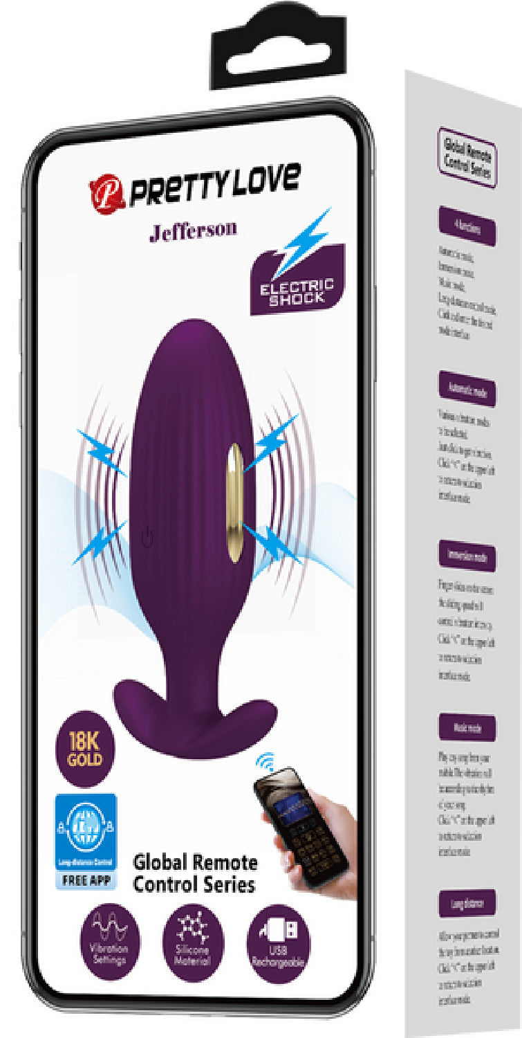 App Control Jefferson – App-Controlled E-Stim Butt Plug E-STIM TOYS - Tophatter Daily Deals