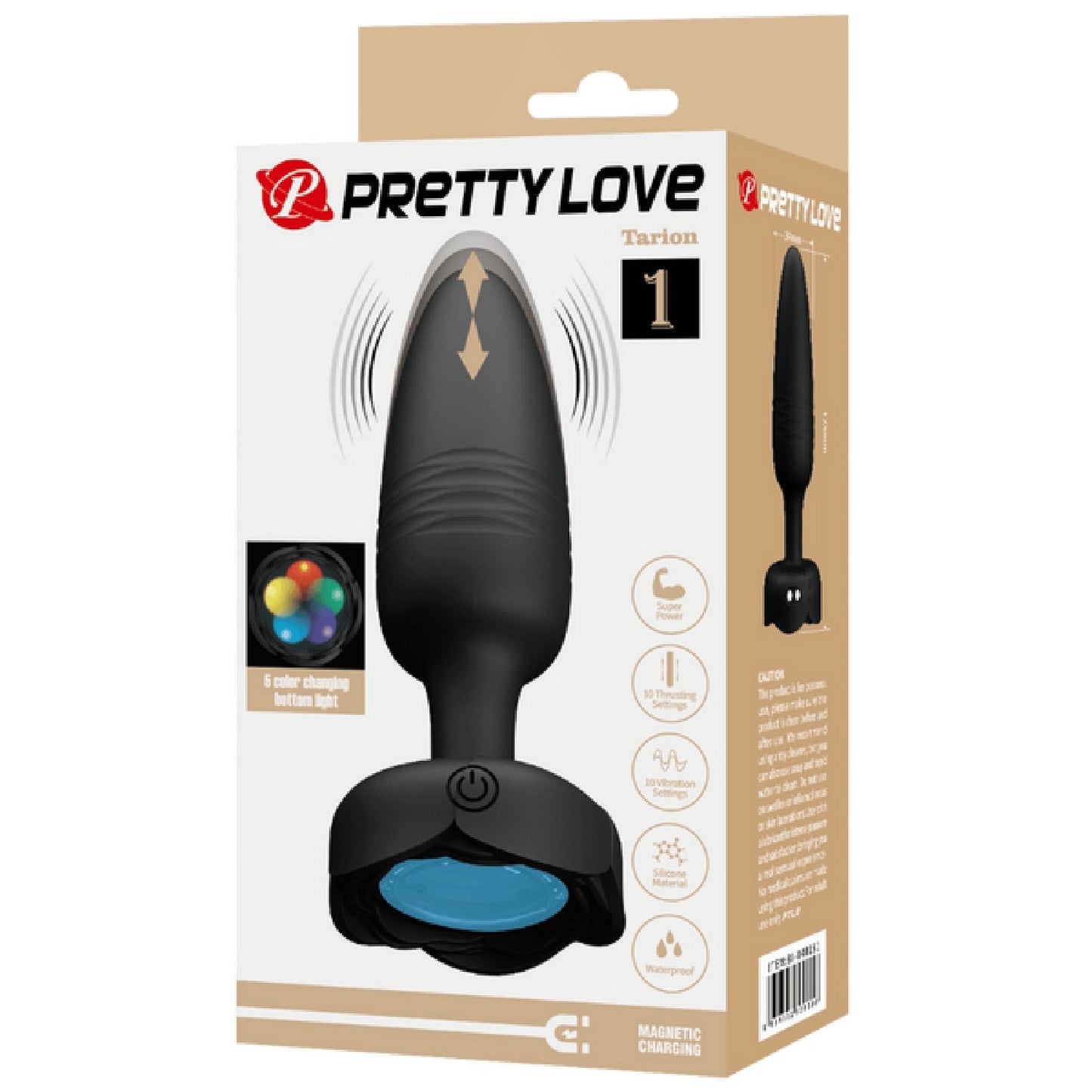 Tarion Light-Up Rechargeable Butt Plug – LED Flashing Silicone Butt Plug > Anal Range > Vibrating Butt Plugs - Tophatter Daily Deals