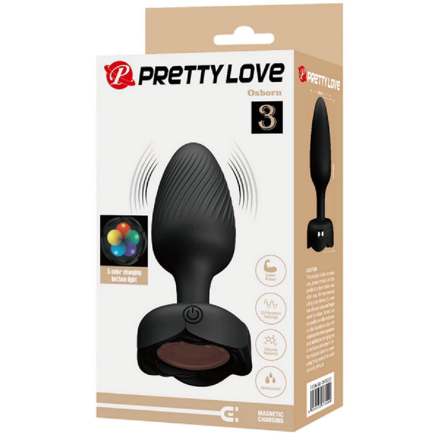 Varian Light-Up Rechargeable Butt Plug – LED Flashing Silicone Butt Plug > Anal Range > Vibrating Butt Plugs - Tophatter Daily Deals