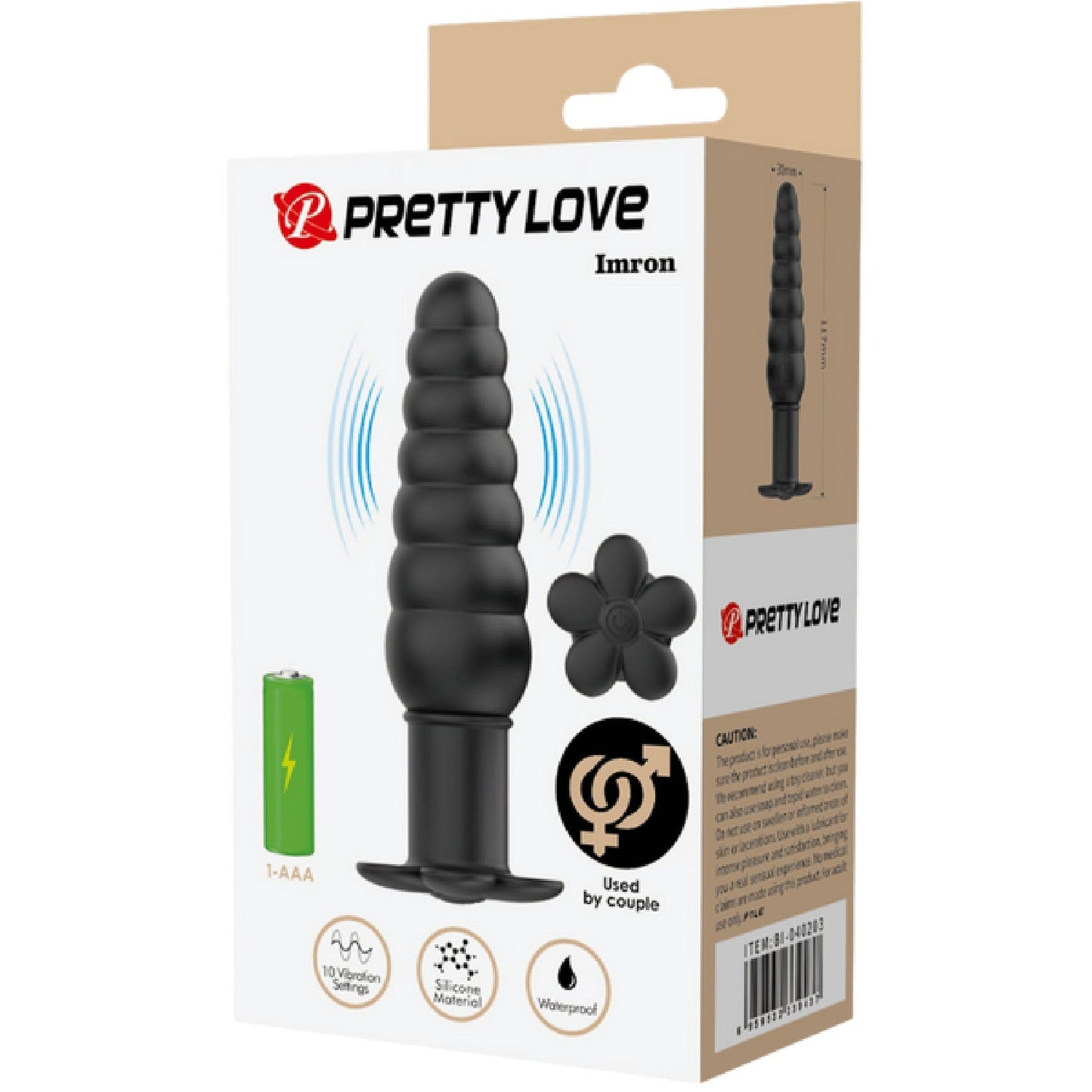 Imron Silicone Butt Plug – Smooth Skin Safe Anal Toy with 10 Vibration Settings > Anal Range > Vibrating Butt Plugs - Tophatter Daily Deals