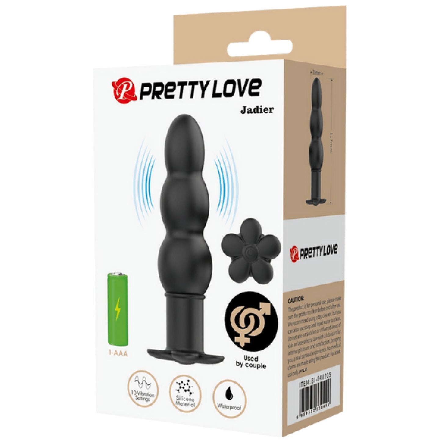 Jadier Silicone Butt Plug – Smooth Skin Safe Anal Toy with 10 Vibration Settings > Anal Range > Vibrating Butt Plugs - Tophatter Daily Deals