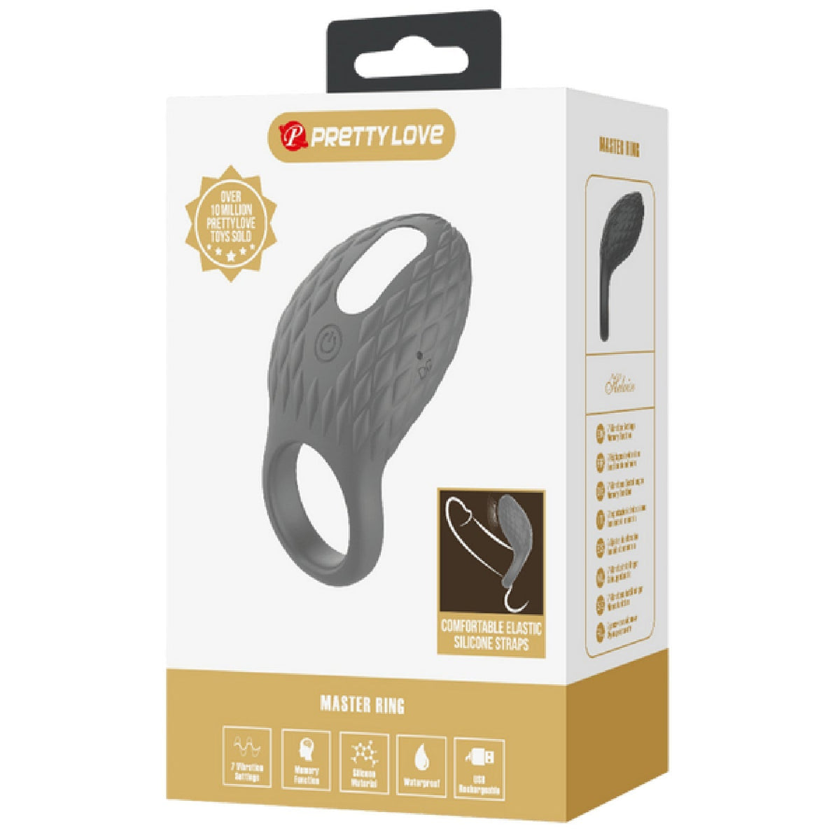 Helious Silicone 7 Function Rechargeable Vibrating Cock Ring > Cock Ring > Vibrating - Tophatter Daily Deals