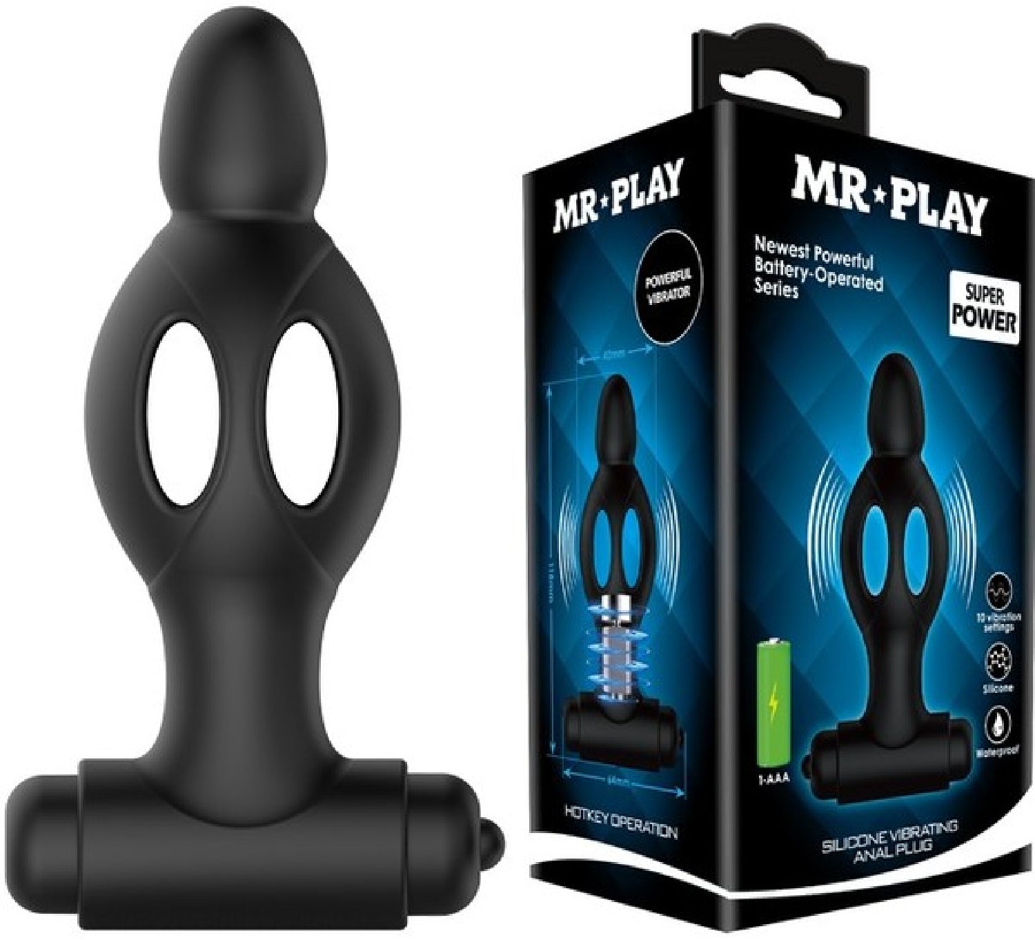 Mr. Play Silicone Vibrating Anal Plug – Soft Silicone Anal Plug > Anal Range > Anal Probes - Tophatter Daily Deals
