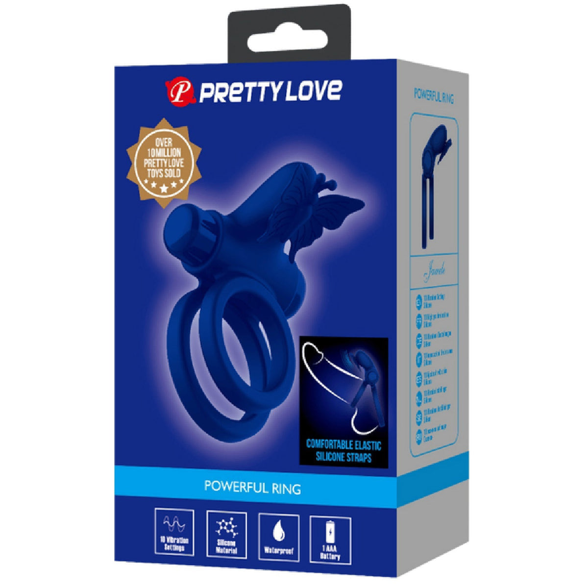 Pretty Love 10 Function – Soft Silicone Vibrating Butterfly Cock Ring > Sex Toys > Couples Toys - Tophatter Daily Deals