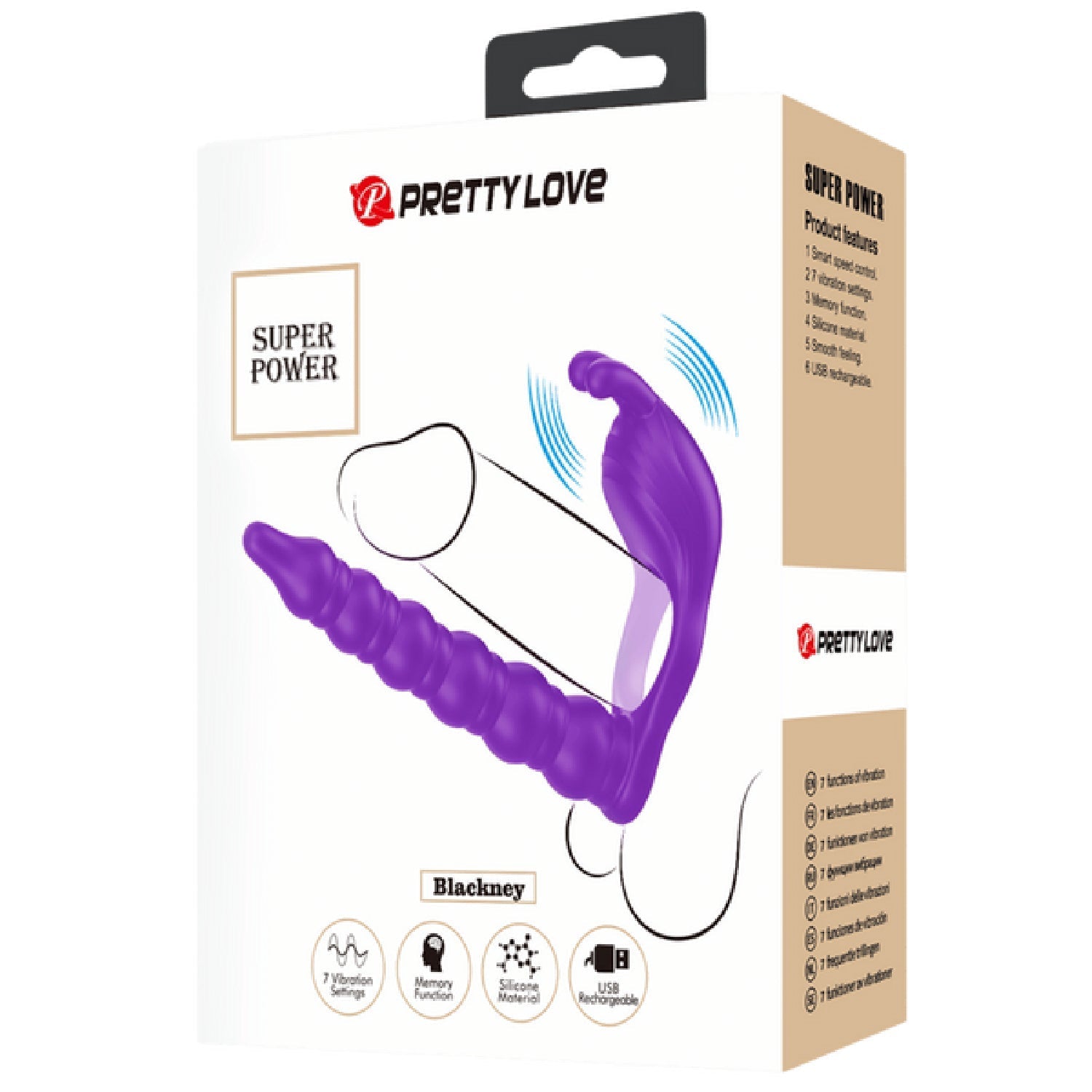 Blackney Rechargeable Vibrating Cock Ring – 7 Function Cock Ring > Sex Toys > Couples Toys - Tophatter Daily Deals