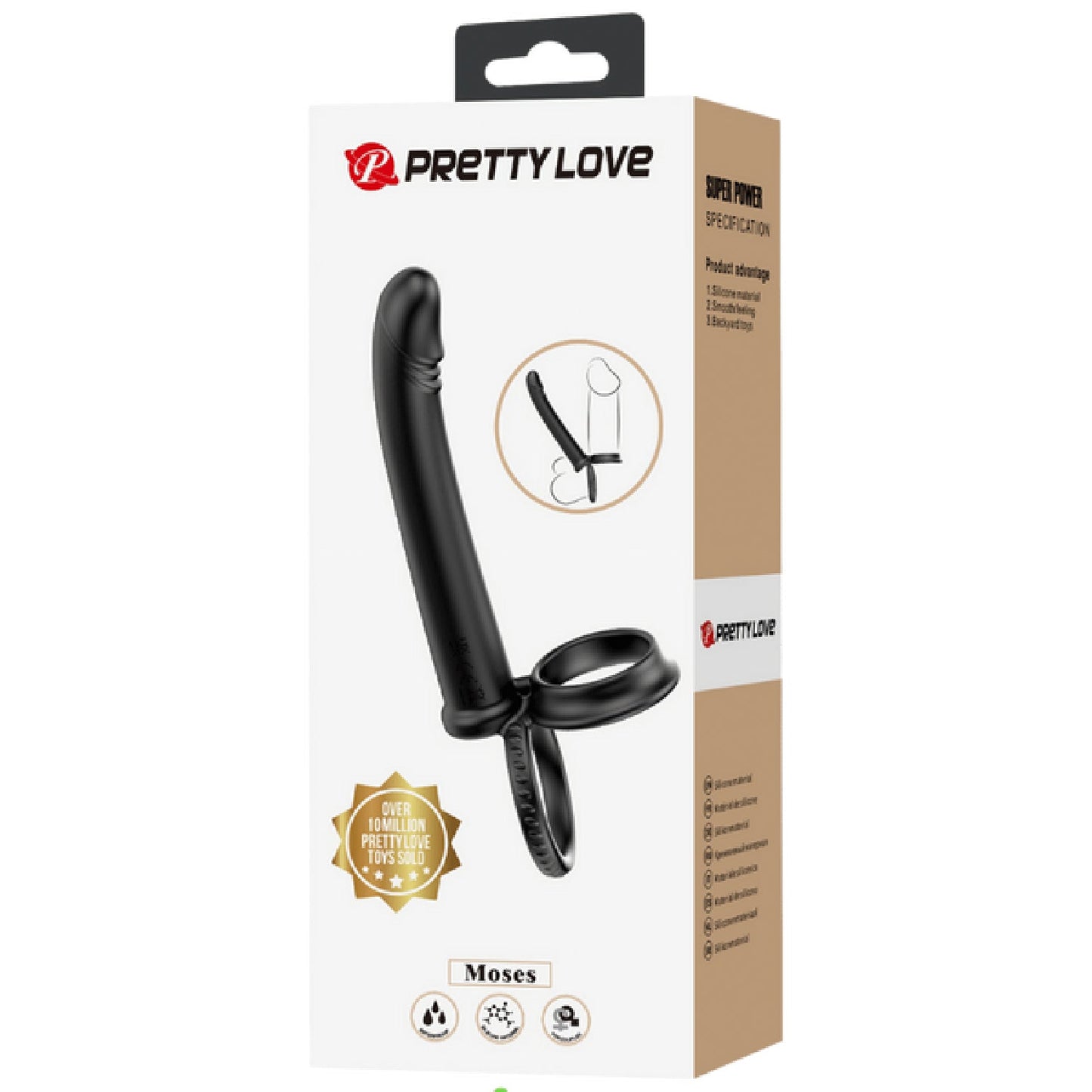Moses Anal Probe – Silicone Dual Ring Cock and Ball Ring Dildo > Anal Range > Anal Probes - Tophatter Daily Deals