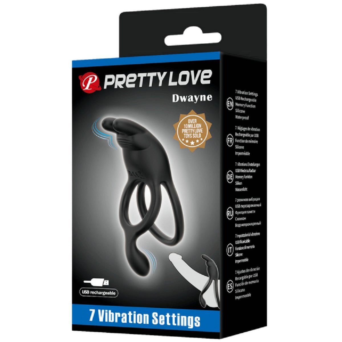 Seth Rechargeable Silicone Vibrating Cock Ring – Powerful Vibrations for Clit and Cock Stimulation > Cock Ring > Vibrating - Tophatter Daily Deals