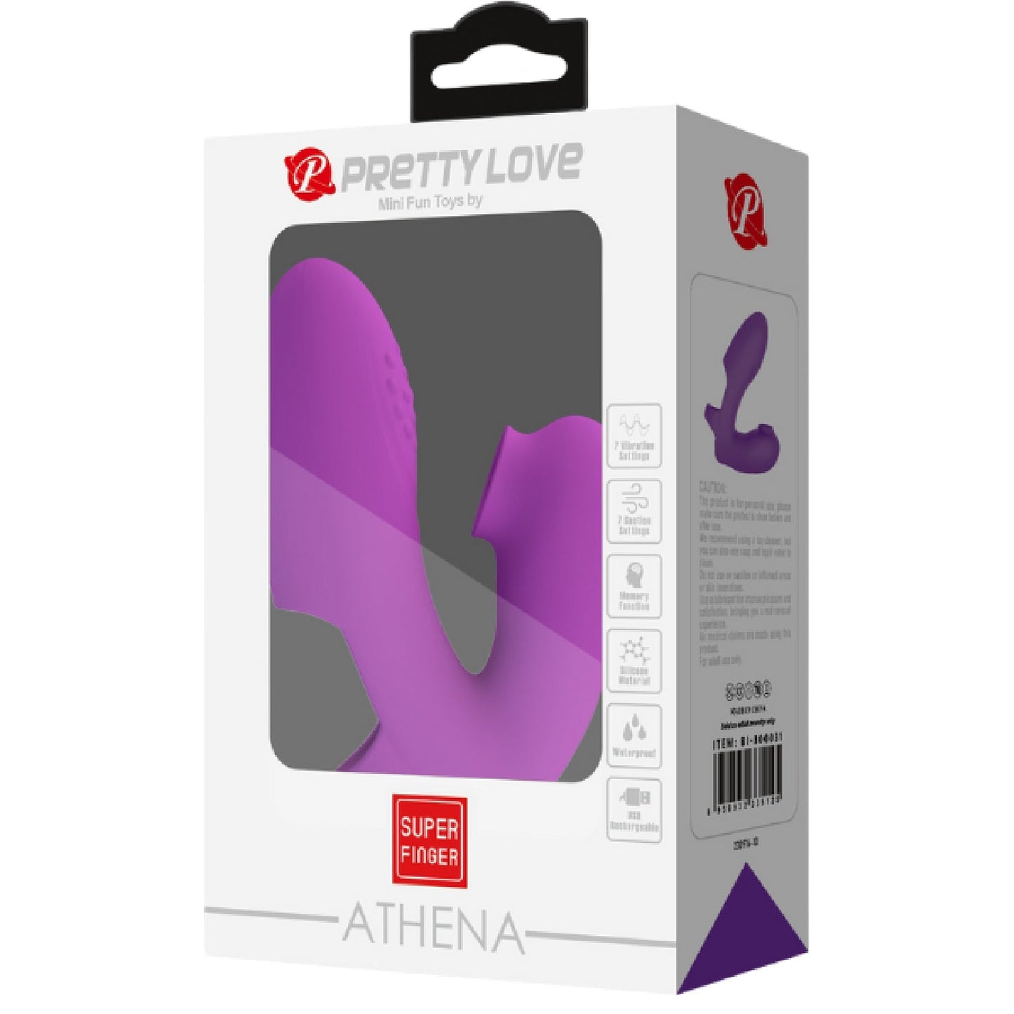 Rechargeable Athena – Silicone Finger Vibrator with 7 Vibration and Tapping Modes > Vibrators > Finger Vibrators - Tophatter Daily Deals