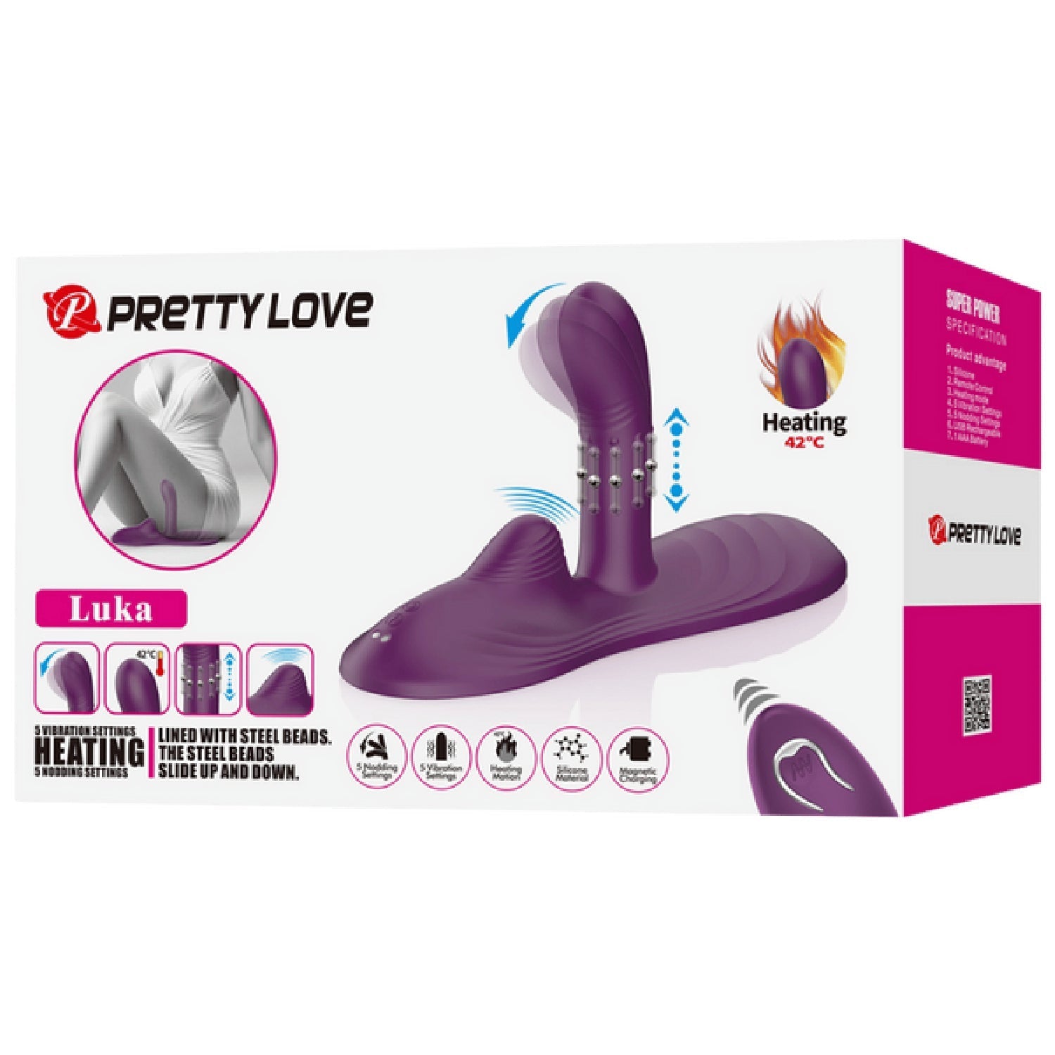 Luka Rechargeable Remote-Controlled Silicone Sit-Down Pad Vibrator > Vibrators > Vibrating Pads - Tophatter Daily Deals