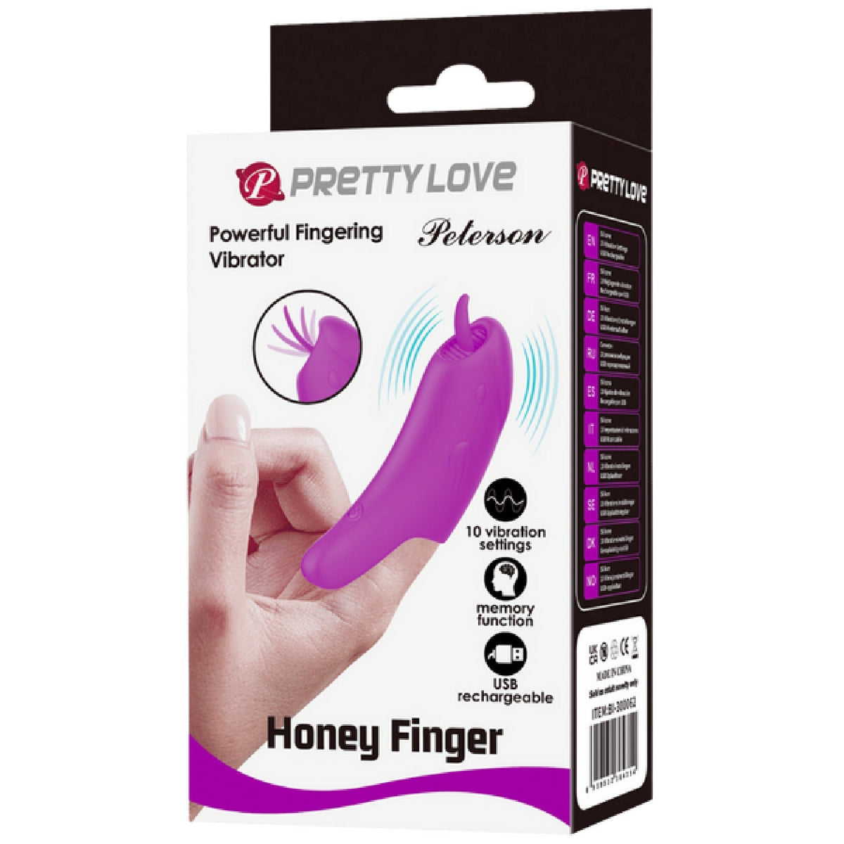 Peterson Rechargeable Honey Finger – Luxury Silicone Finger Vibrator > Vibrators > Finger Vibrators - Tophatter Daily Deals