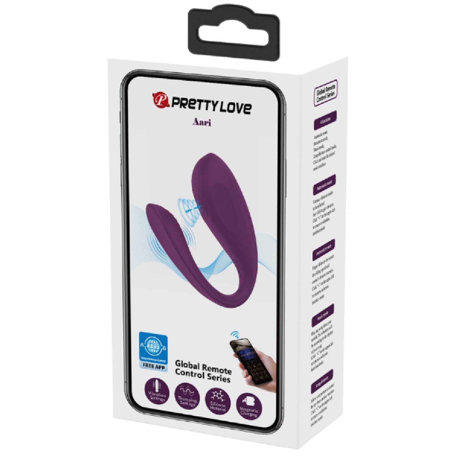 Aari Byzantium – App Control Couples Vibrator with 10 Vibration and Thumping Settings > Sex Toys > Couples Toys - Tophatter Daily Deals