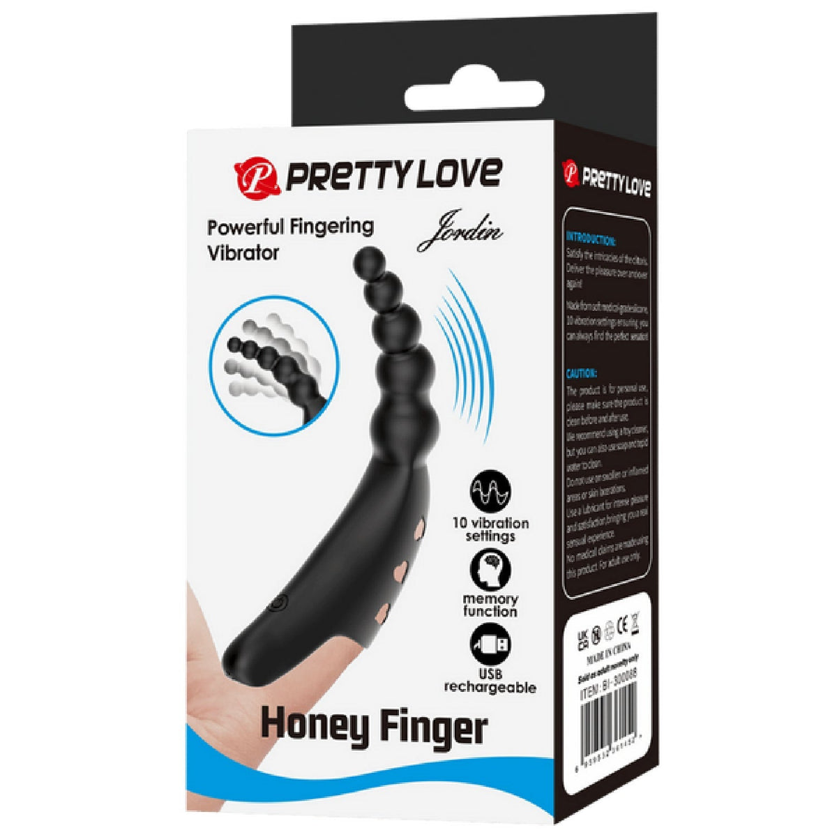 Jordin Honey Finger - Flexible Ribbed G-Spot And Clitoris Stimulating Vibrator With 10 Settings > Vibrators > Finger Vibrators - Tophatter Daily Deals