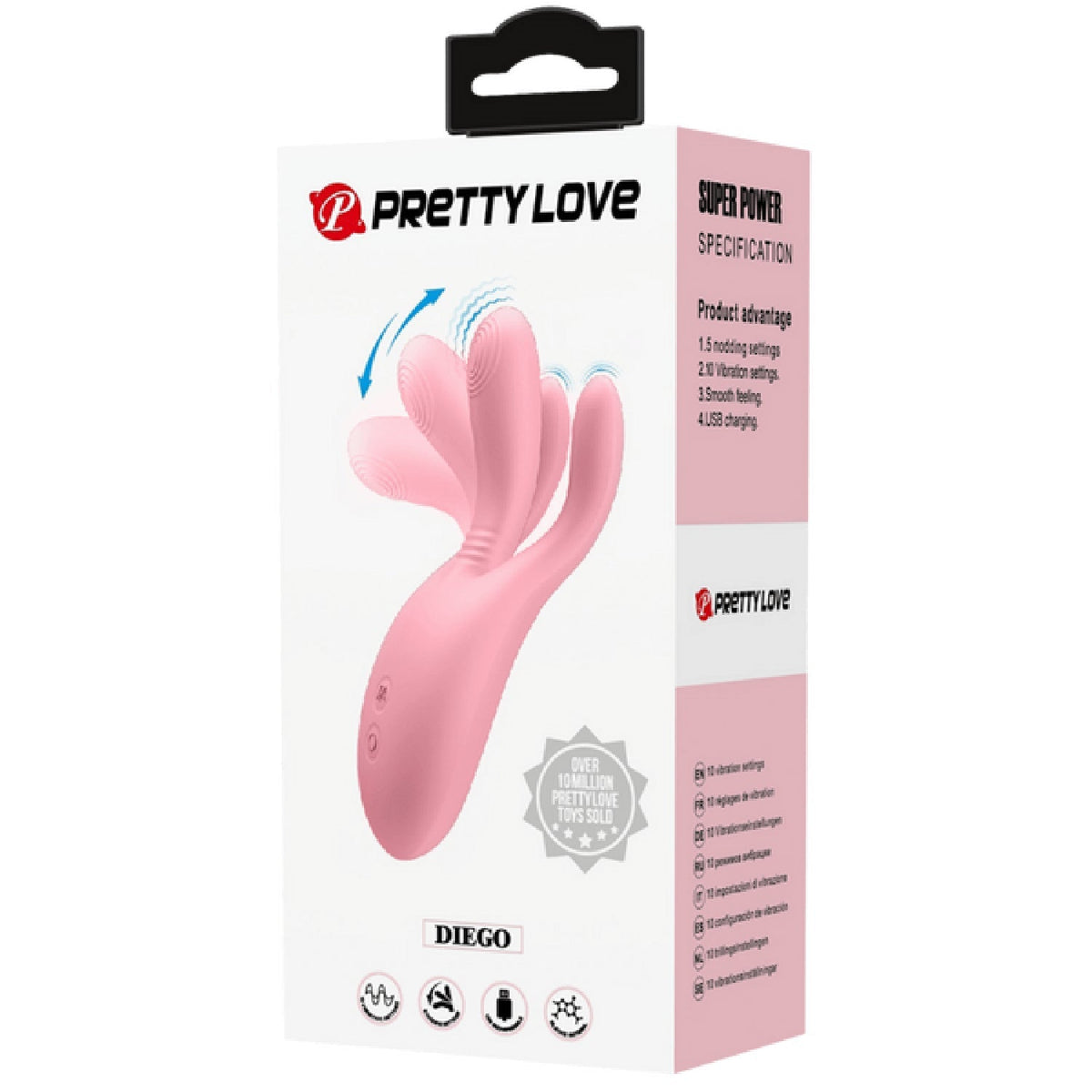 Pretty Love Finger Flicker Diego – Rechargeable Flexible Vibrator with Multiple Settings > Vibrators > Finger Vibrators - Tophatter Daily Deals