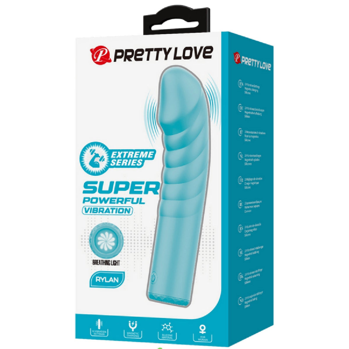 Rylan – Rechargeable, Slim Silicone, 10-Function Breathing Light Design G-Spot Vibrator > Sex Toys For Ladies > G-Spot Vibrators - Tophatter Daily Deals