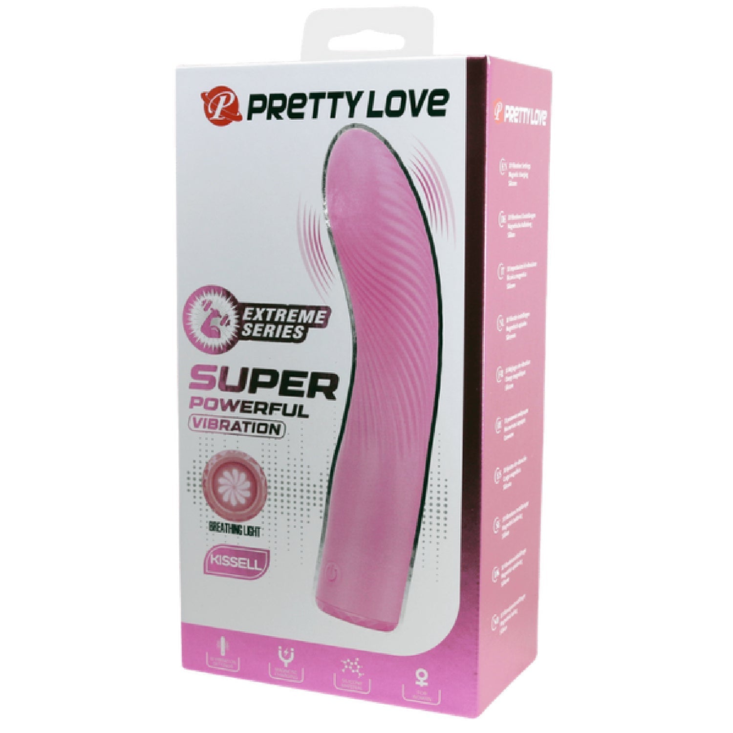 Kissell Rechargeable Vibrator – 10 Function, Breathing Light Design, Slim Silicone Body > Vibrators > G-Spot - Tophatter Daily Deals