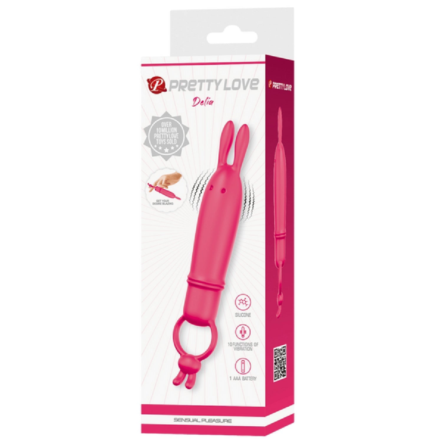 Delia Bunny Finger Vibrator – Silicone 10-Mode Finger Vibrator > Vibrators > Finger Vibrators - Tophatter Daily Deals