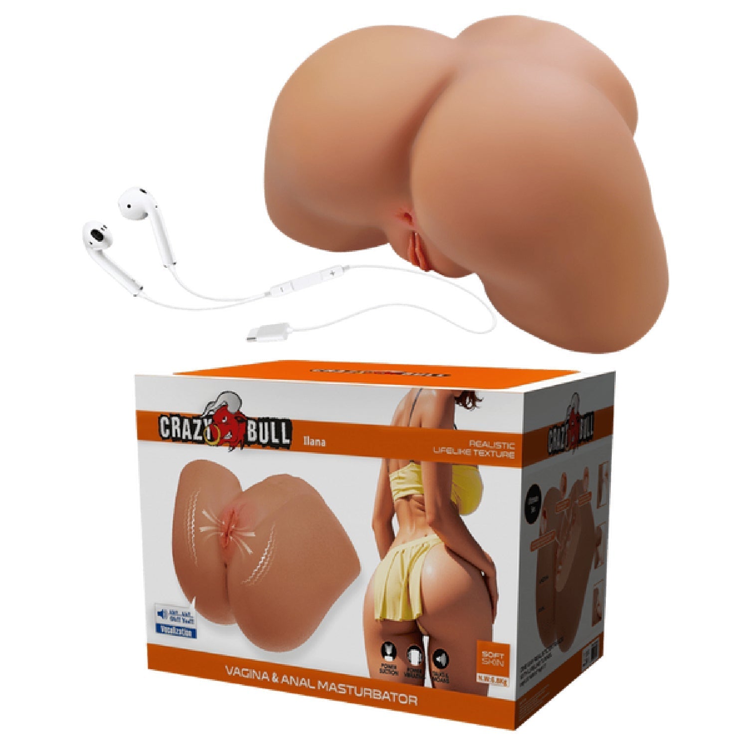 Ilana 3D Masturbator – Realistic Vagina and Anal Masturbator > Sex Toys For Men > Assbators - Tophatter Daily Deals