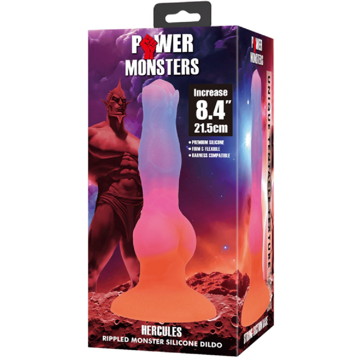 Hercules 8.4 Inch – Sculpted Silicone Vibrator with Suction Base > Dildos > Fantasy - Tophatter Daily Deals