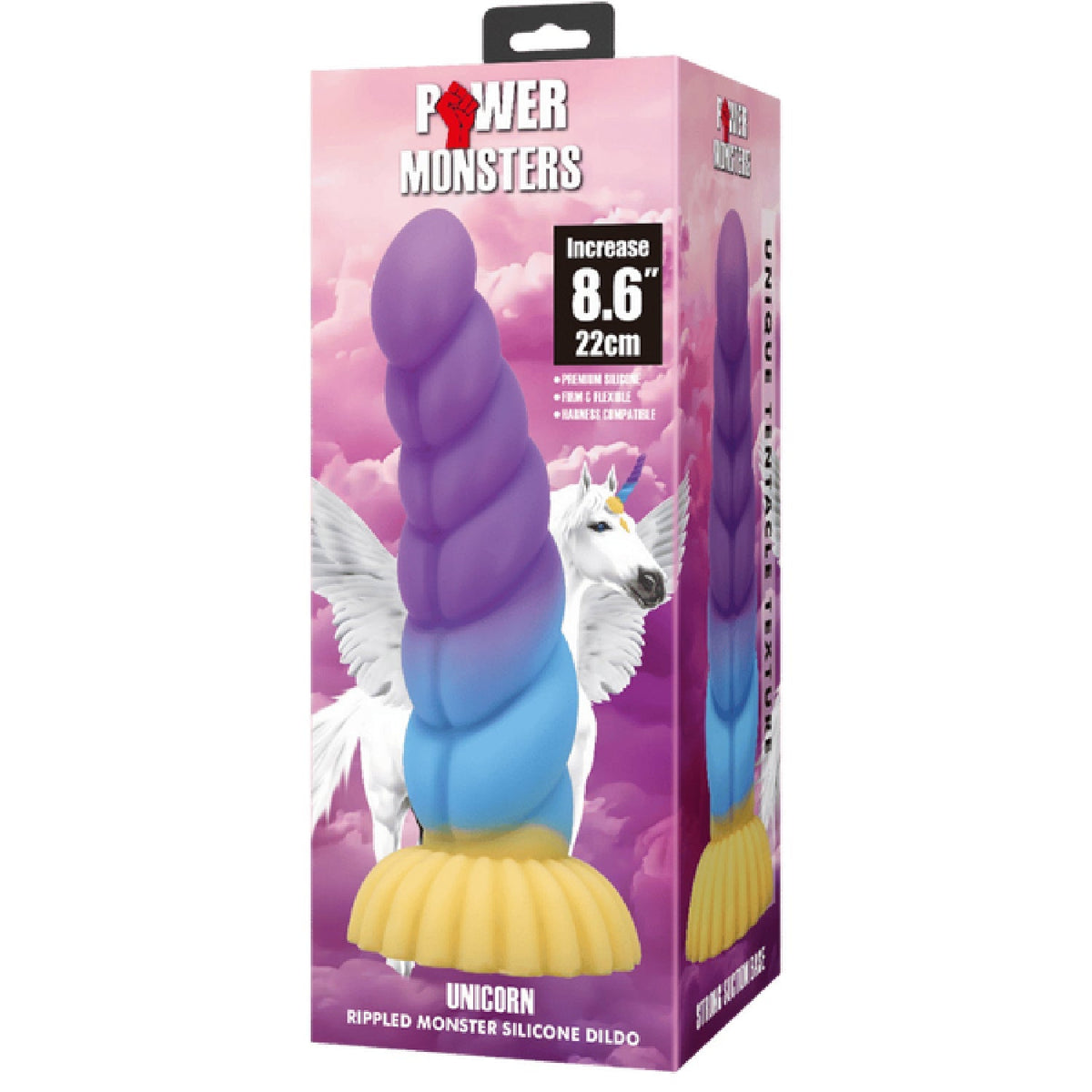 Unicorn Rippled Monster 8.6 Inch Silicone Dildo > Dildos > Fantasy - Tophatter Daily Deals