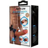 PrettyLove Vibrating Marion Strap-On Harness – Adjustable Nylon Strap-On Harness with 7.4 Inch Dildo > Dildos > Strap On Dildos - Tophatter Daily Deals
