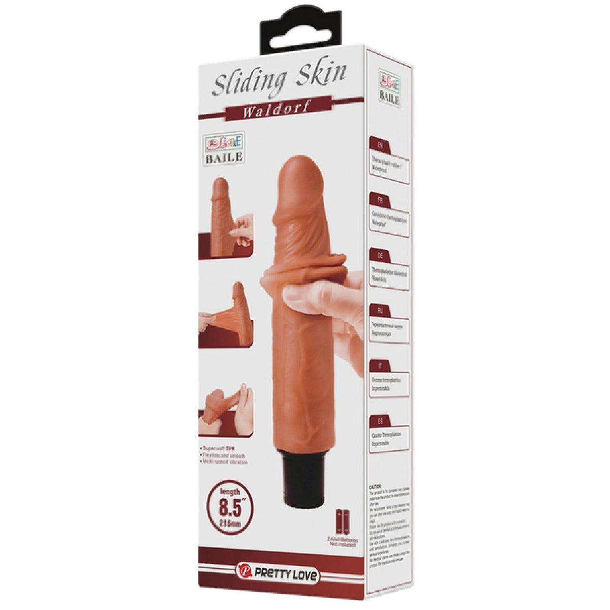 Waldorf Vibrating 8.5 Inch Realistic Dildo – Multi-Speed Vibrator > Dildos > Realistic Dildos - Tophatter Daily Deals