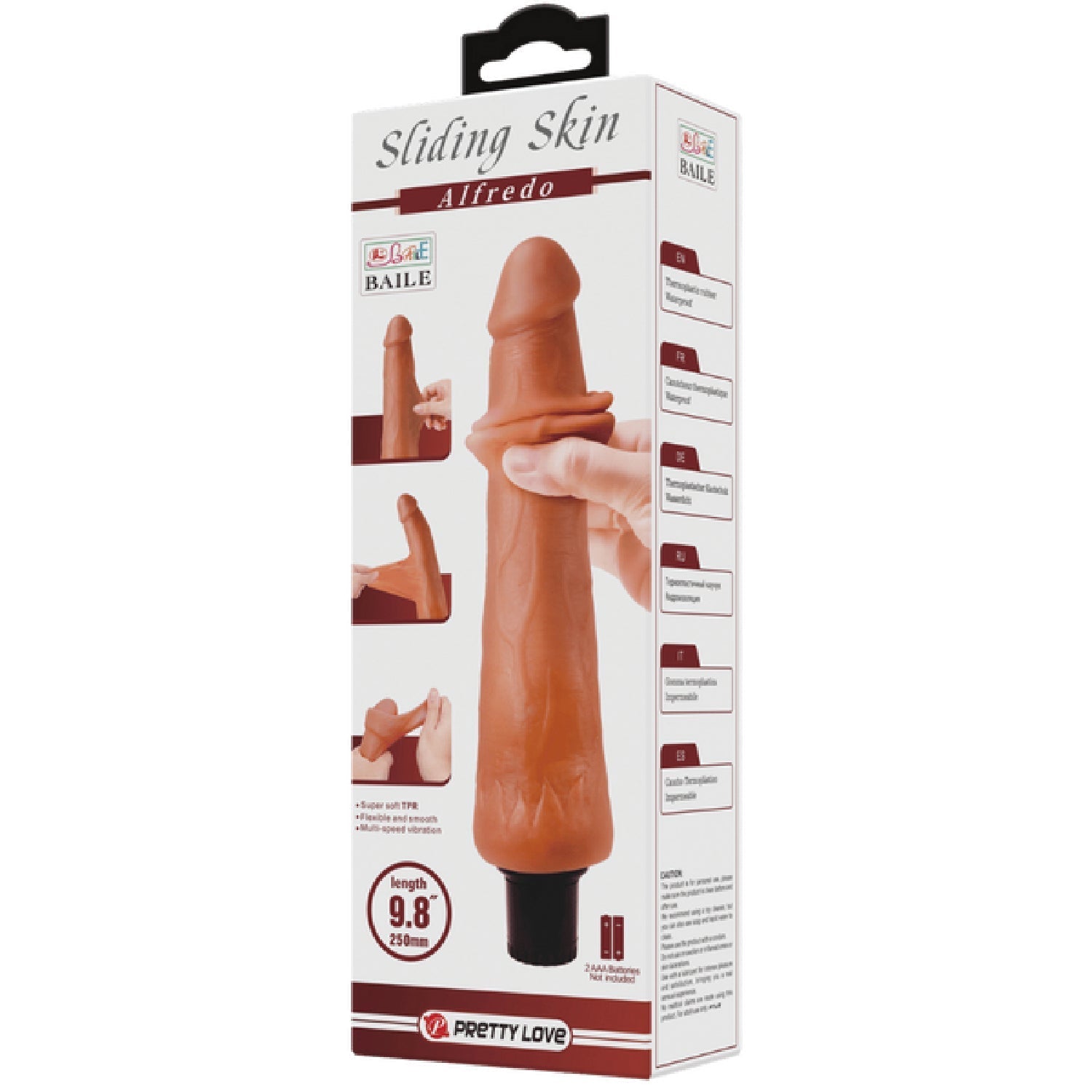 Alfredo Vibrating 9.8 Inch Realistic Dildo – Multi-Speed Vibrator > Dildos > Realistic Dildos - Tophatter Daily Deals