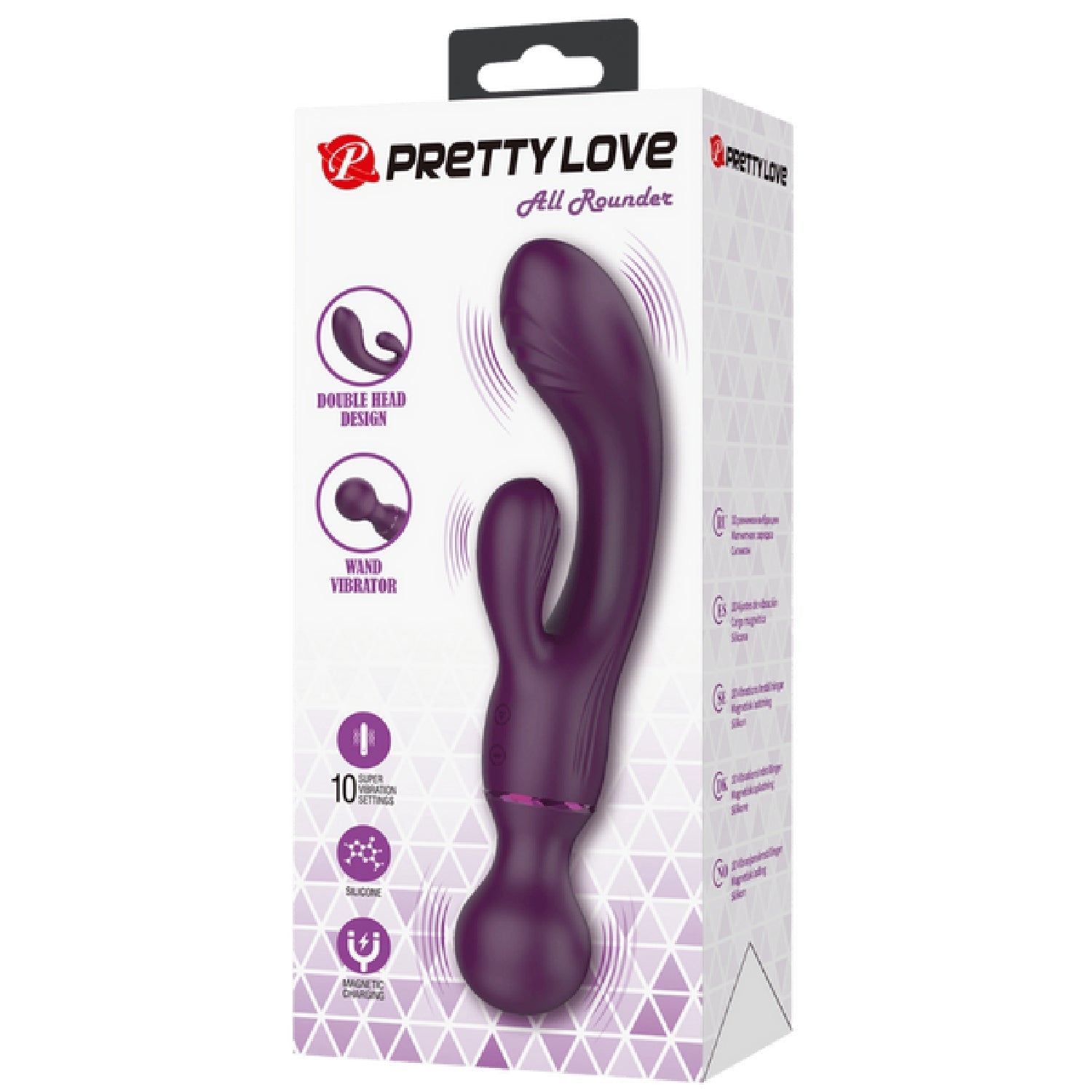 Rechargeable All Rounder – Waterproof Silicone Rabbit Vibrator with Ribbed Heads > Vibrators > Ladies > Rabbit - Tophatter Daily Deals
