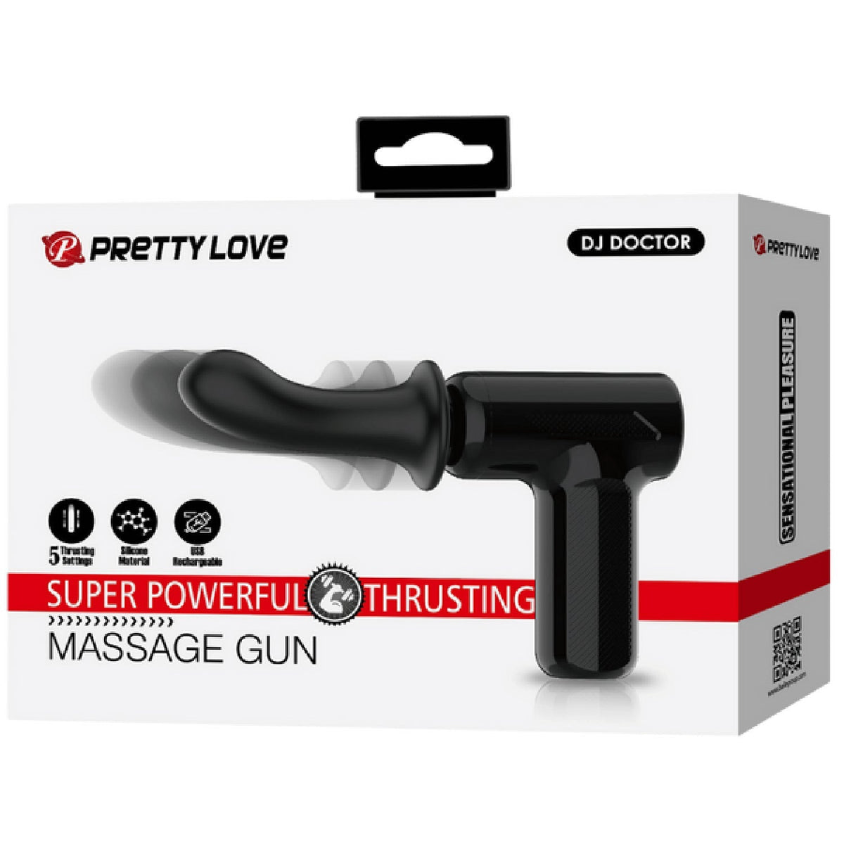 Super Power Thrusting Massage Gun – Powerful Motor Massage Gun with 5 Settings and Replaceable Head > Vibrators > Unconventional - Tophatter Daily Deals