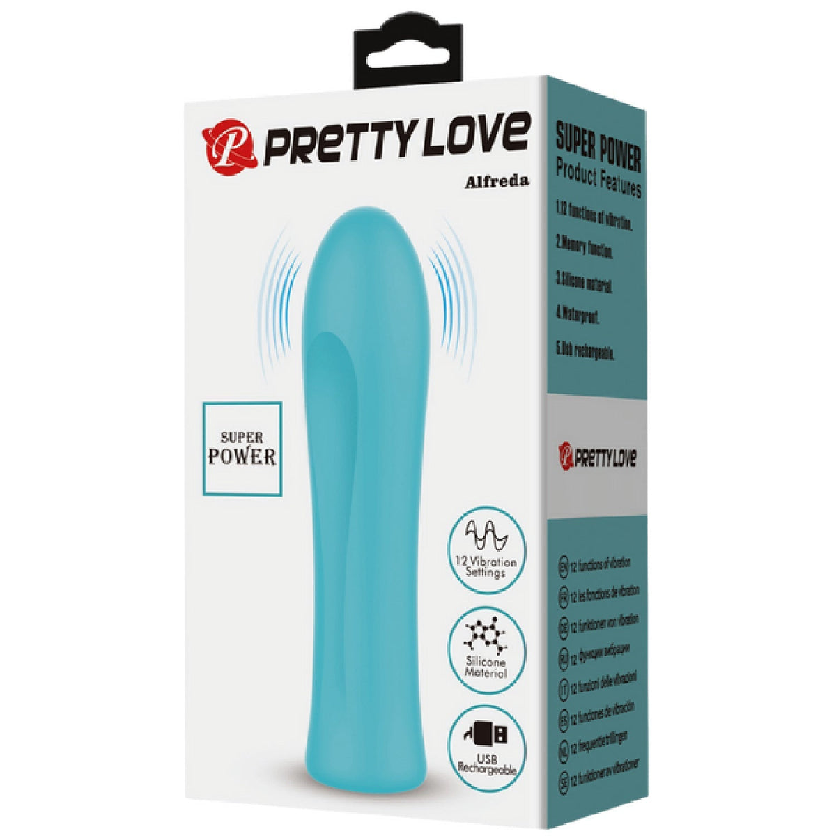 Pretty Love Alfreda Rechargeable Silicone Vibrator – 12-Speed Compact Vibrator > Vibrators > Standard Vibrators - Tophatter Daily Deals