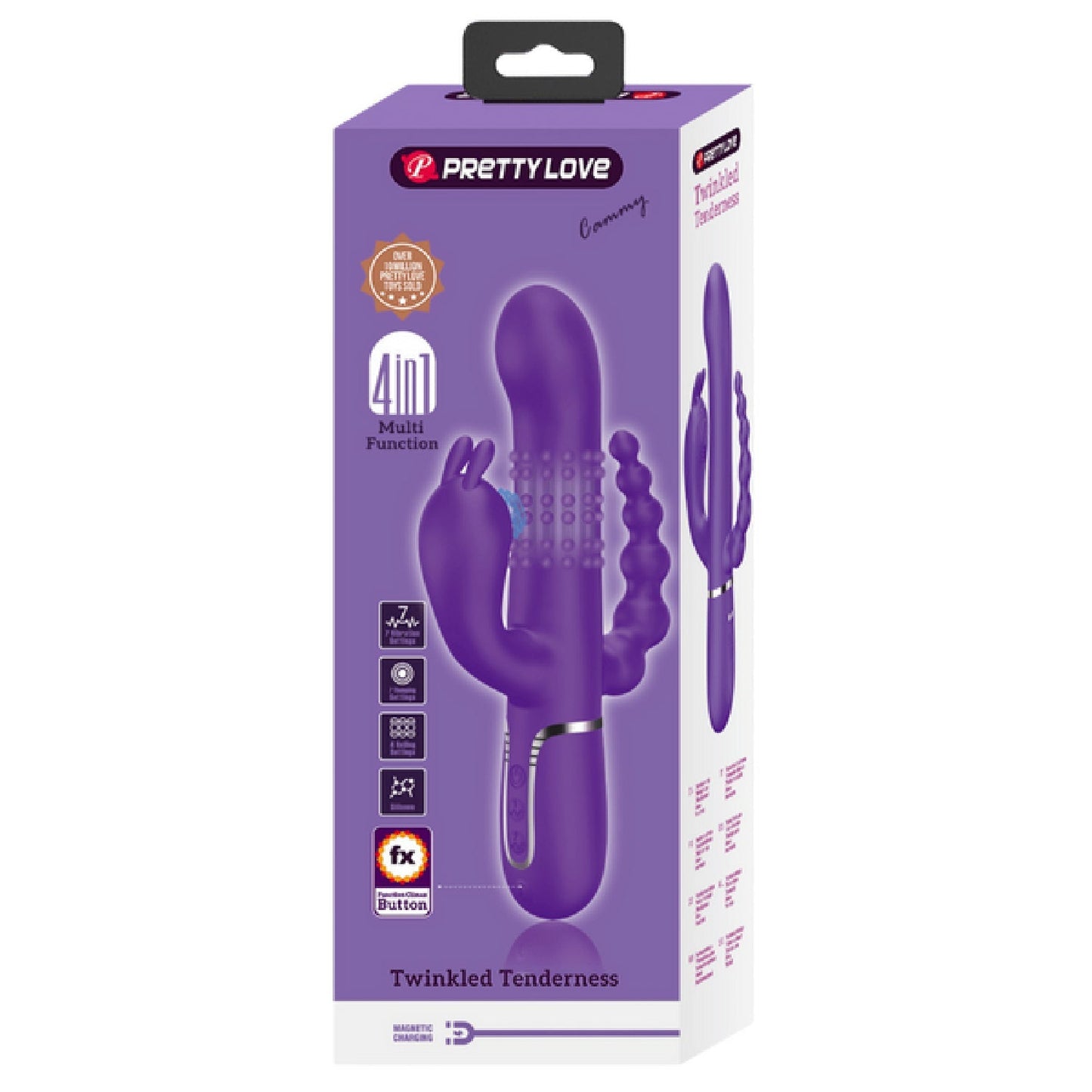 Pretty Love Cammy 4-in-1 – Multi-Function Rabbit Vibrator with Anal Stimulator > Vibrators > Ladies > Rabbit Multi - Tophatter Daily Deals