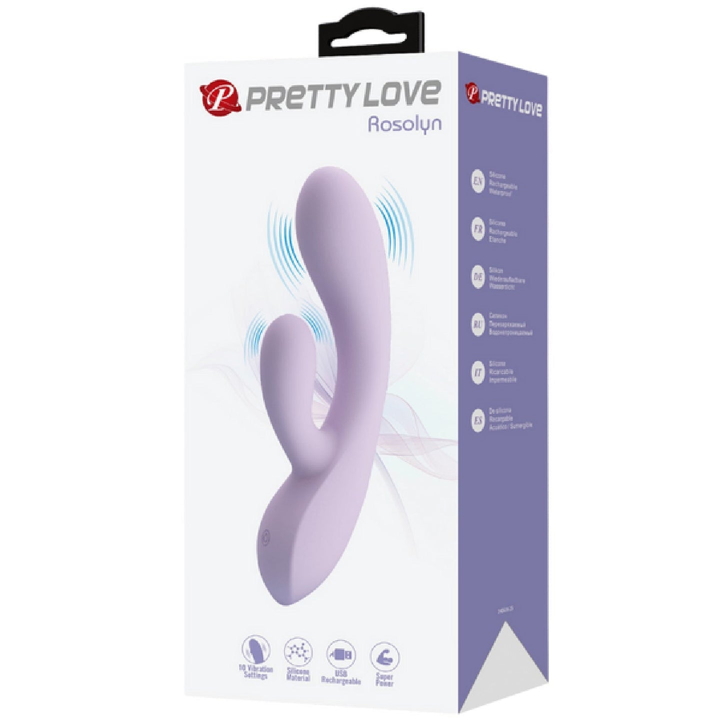 Rosolyn – Rechargeable, Flexible Liquid Silicone G-Spot Rabbit Vibrator with 10 Vibration Modes > Sex Toys For Ladies > G-Spot Vibrators - Tophatter Daily Deals