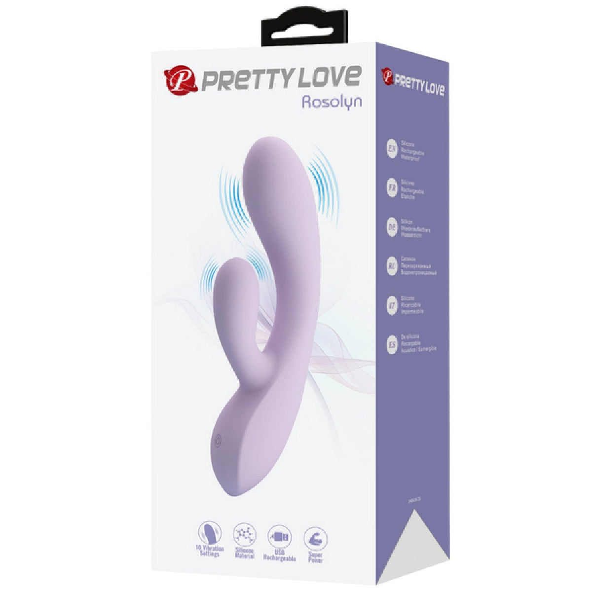Rosolyn – Rechargeable, Flexible Liquid Silicone G-Spot Rabbit Vibrator with 10 Vibration Modes > Sex Toys For Ladies > G-Spot Vibrators - Tophatter Daily Deals