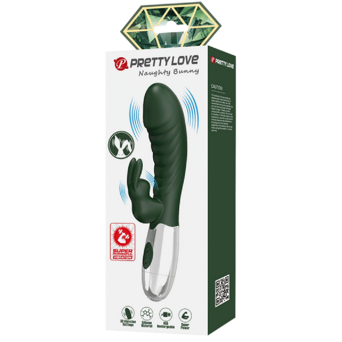 Rechargeable Naughty Bunny – Dual-Motor Silicone G-Spot and Clitoral Vibrator > Vibrators > Ladies > Rabbit Multi - Tophatter Daily Deals
