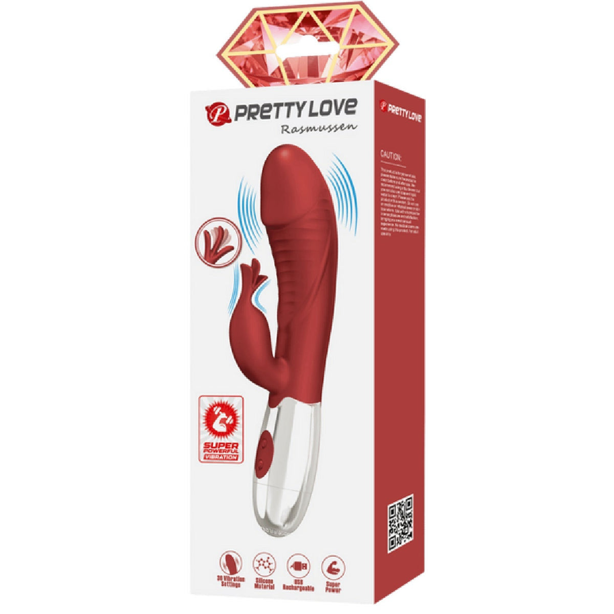 Rasmussen Rechargeable Dual-Motor Silky Silicone G-Spot and Clitoral Vibrator > Vibrators > Ladies > Rabbit - Tophatter Daily Deals