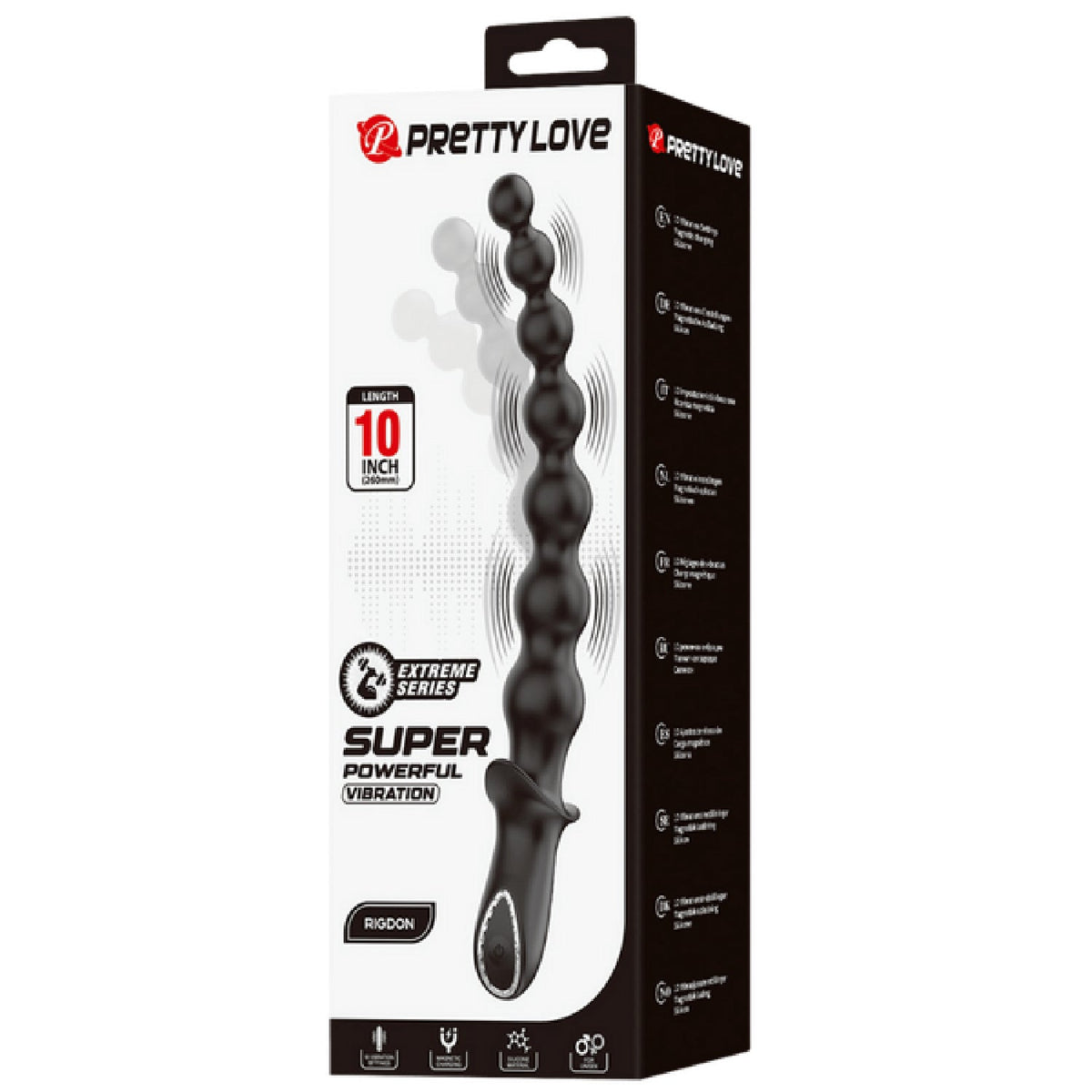 Rigdon – Rechargeable 10-Function Vibrating Bullet Anal Toy with Smooth Silicone Finish > Vibrators > Mini Vibrators - Tophatter Daily Deals