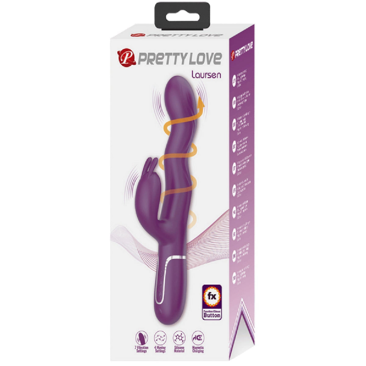 Laursen Rechargeable – Luxury Magnetic Charging G-Spot and Clitoral Vibrator > Vibrators > Ladies > Rabbit - Tophatter Daily Deals