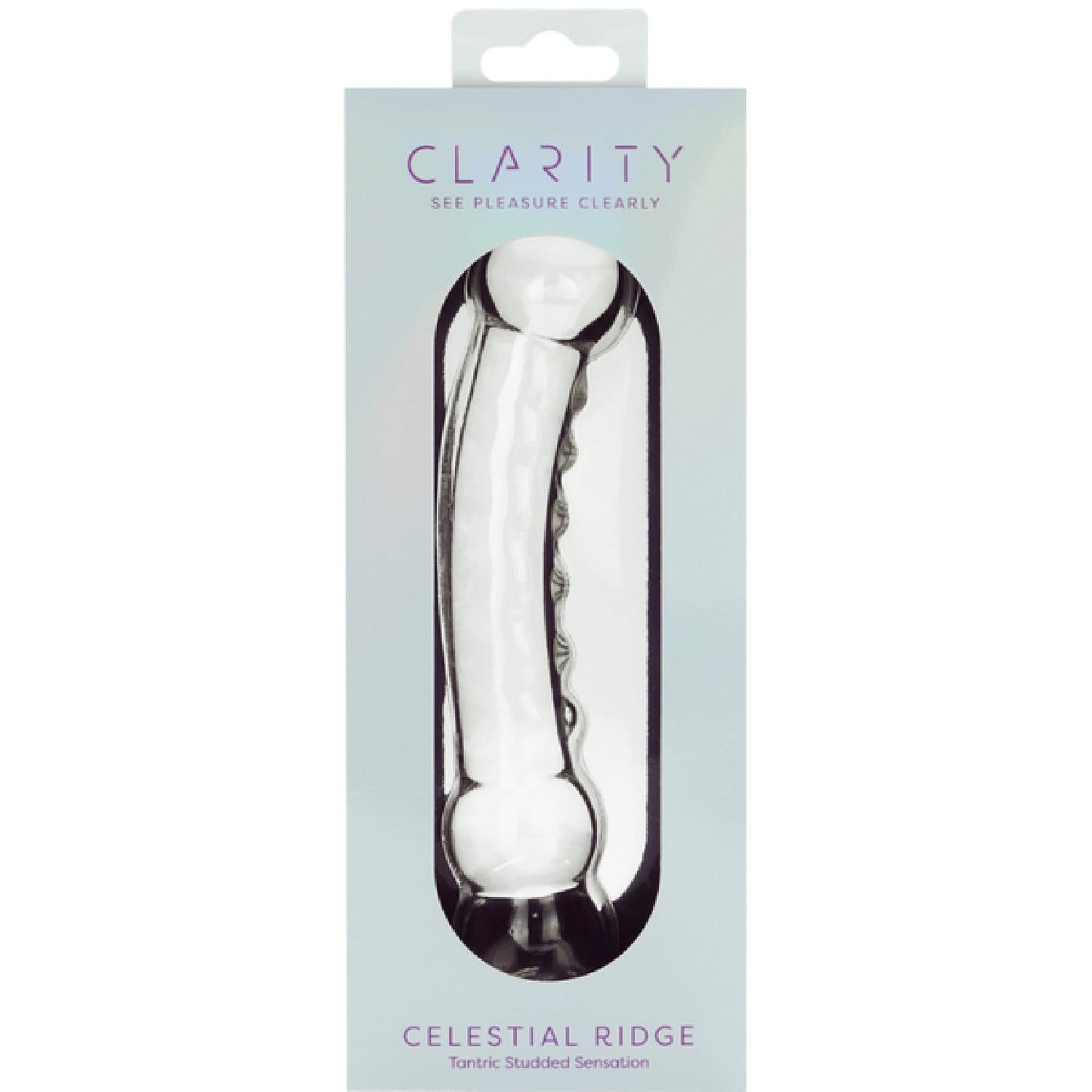 Celestial Ridge – 6.4 Inch Double-Ended Borosilicate Glass Dildo with Sculpted Ridges > Glass > Dildos - Tophatter Daily Deals