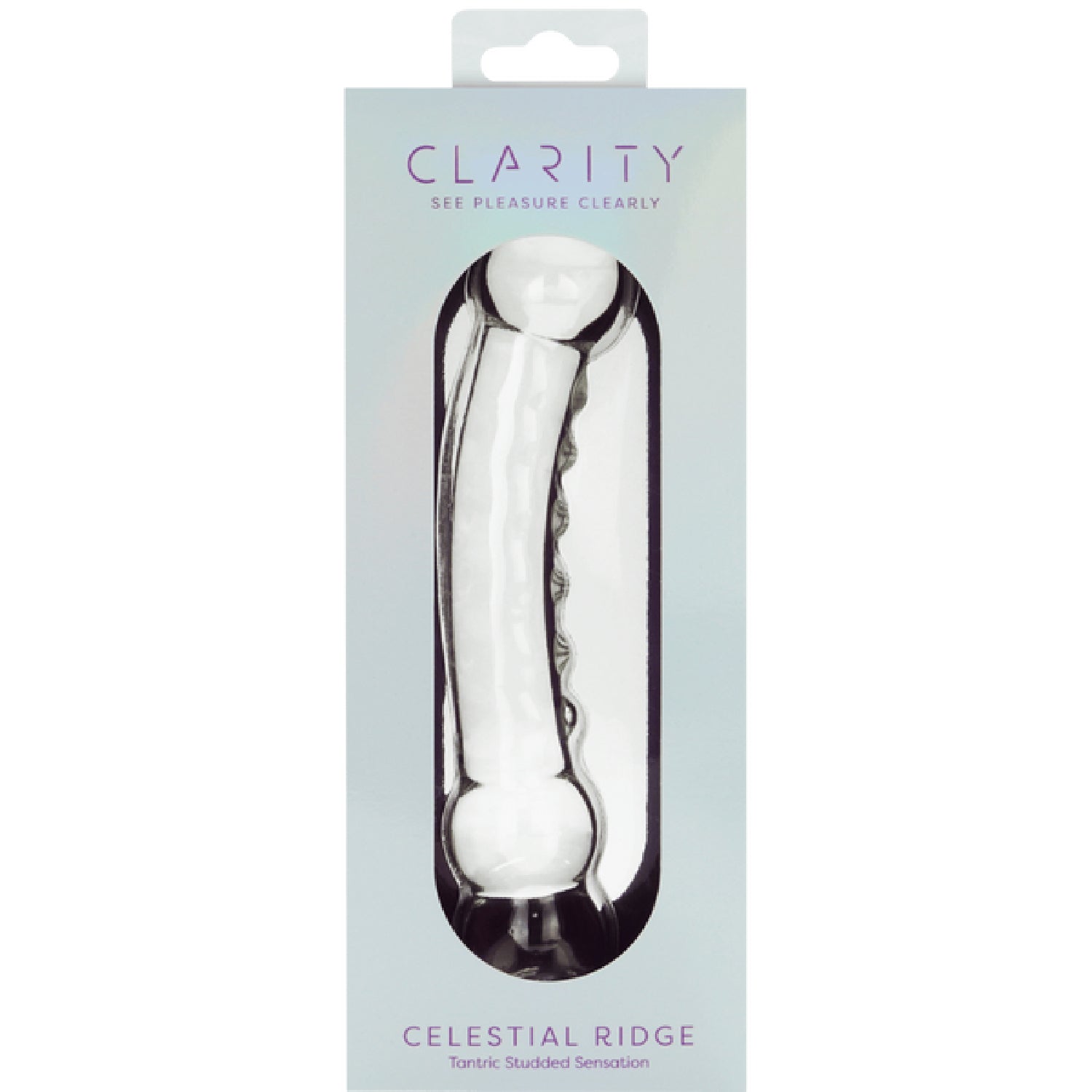 Celestial Ridge – 6.4 Inch Double-Ended Borosilicate Glass Dildo with Sculpted Ridges > Glass > Dildos - Tophatter Daily Deals
