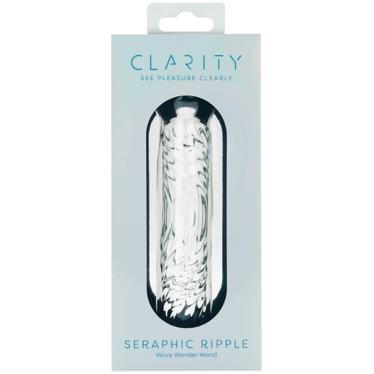 Seraphic Ripple – Handblown 6.2 Inch Textured Glass Dildo > Glass > Dildos - Tophatter Daily Deals