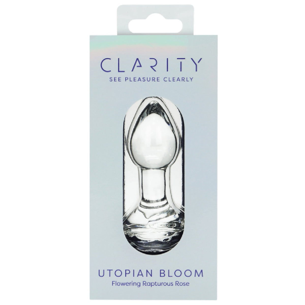 Clarity Utopian Bloom – 4.3 Inch Handcrafted Glass Butt Plug > Glass > Dildos - Tophatter Daily Deals