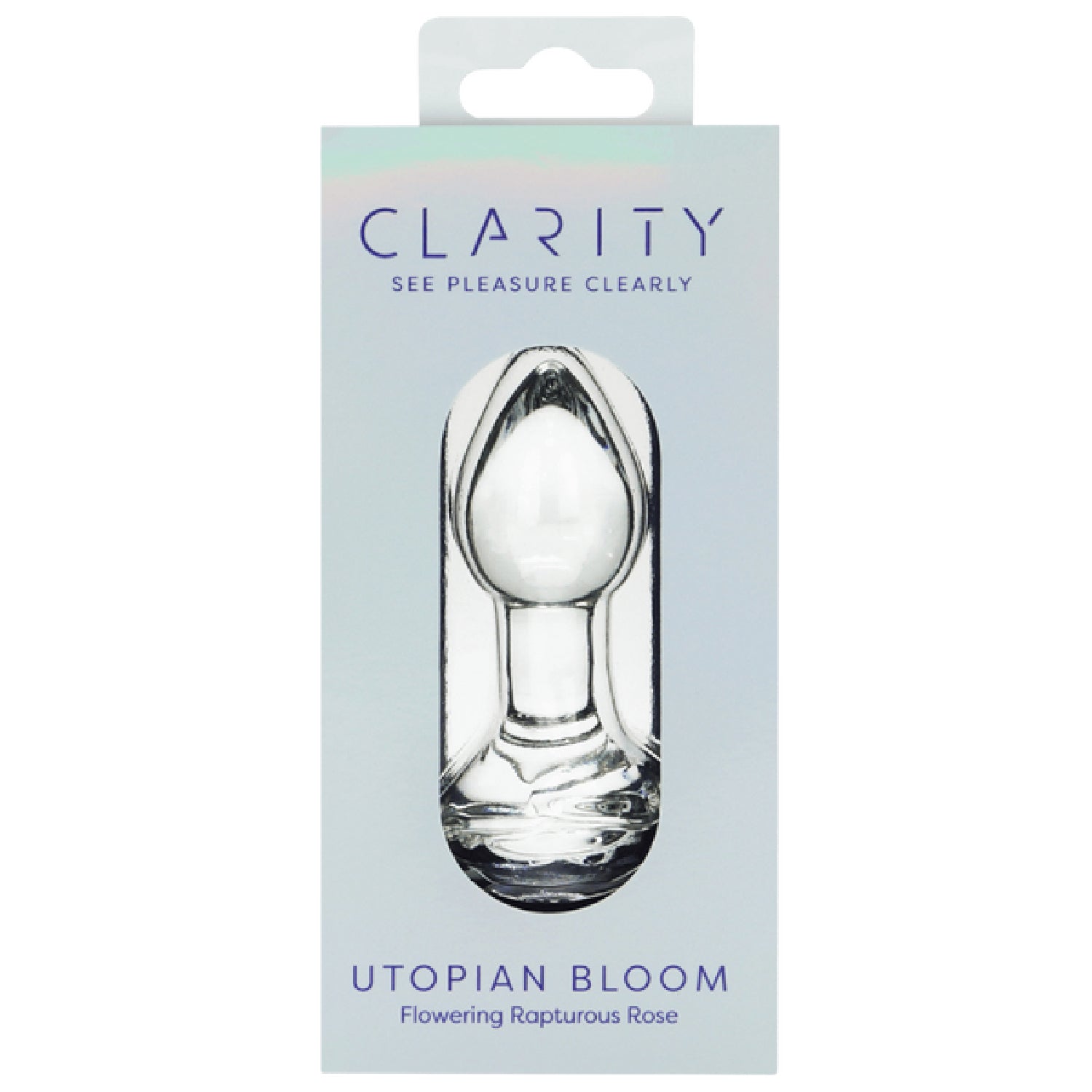 Clarity Utopian Bloom – 4.3 Inch Handcrafted Glass Butt Plug > Glass > Dildos - Tophatter Daily Deals