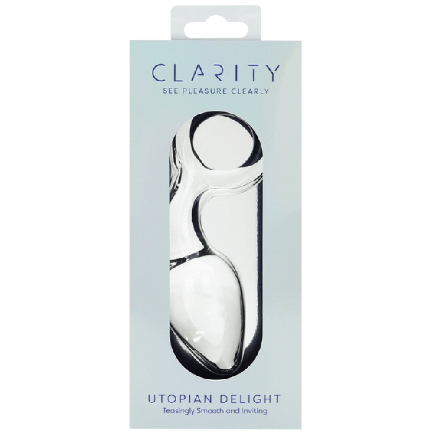 Clarity Utopian Delight – 3.5 Inch Handcrafted Borosilicate Glass Butt Plug > Glass > Dildos - Tophatter Daily Deals