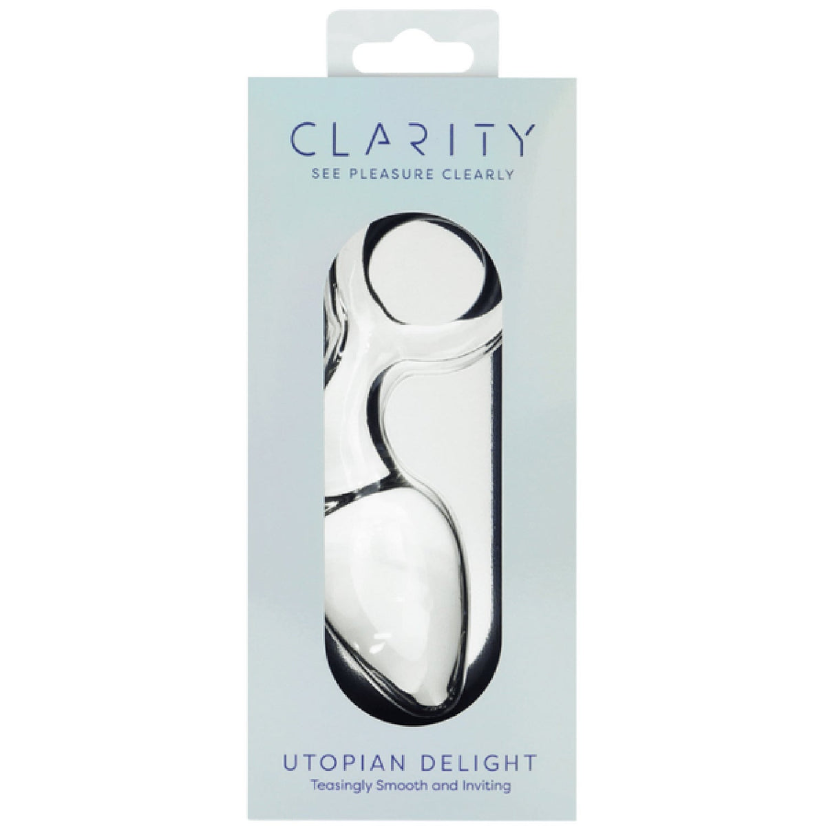 Clarity Utopian Delight – 3.5 Inch Handcrafted Borosilicate Glass Butt Plug > Glass > Dildos - Tophatter Daily Deals
