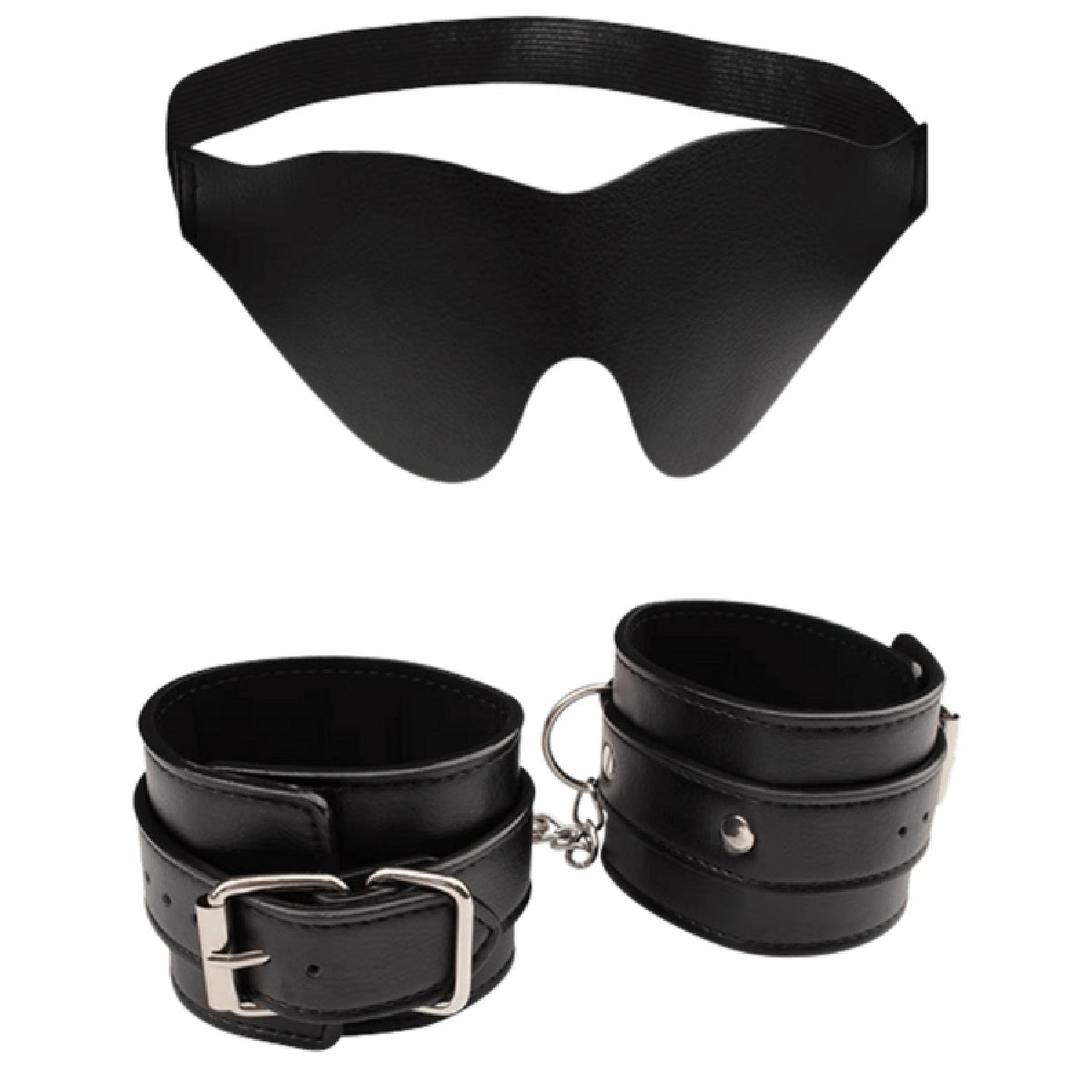 By My Slave Kit – Fully Adjustable Collar and Handcuffs Restraint Set > Bondage Gear > Restraints - Tophatter Daily Deals