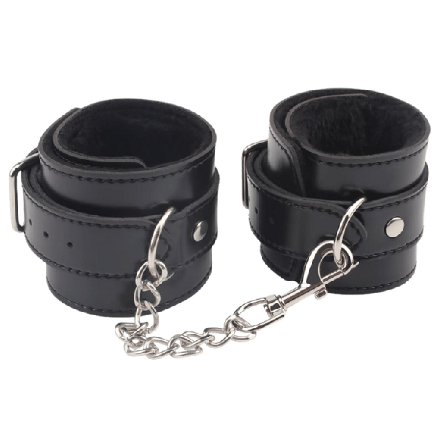 Obey Me Leather Ankle Cuffs – Adjustable Metal Hook Ankle Cuffs > Bondage Gear > Restraints - Tophatter Daily Deals