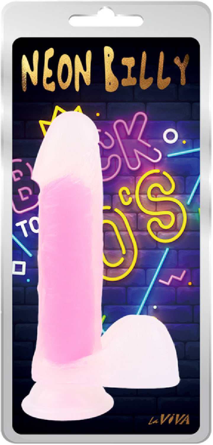 Neon Billy 7.6" (Glow Pink) > Vibrators > Standard Vibrators - Tophatter Daily Deals