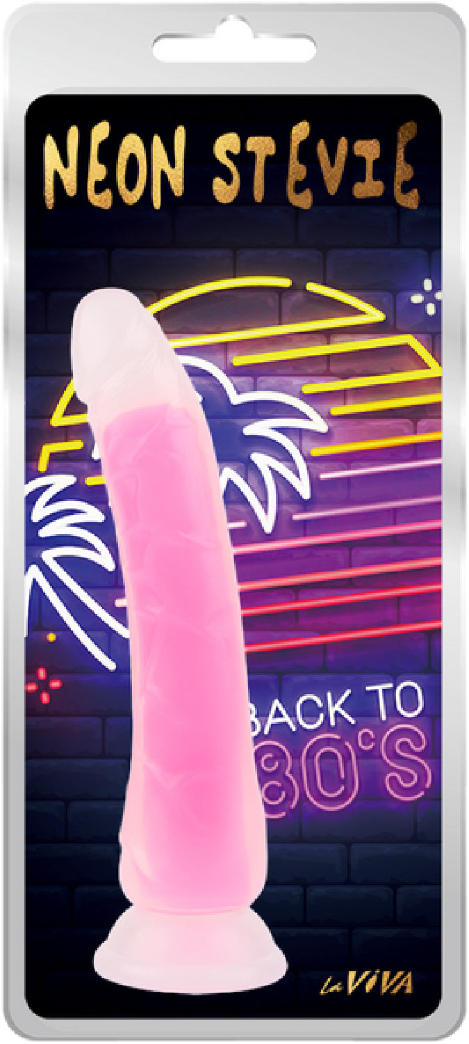 Neon Stevie 8.4 Inch – Glow-in-the-Dark Silicone Vibrator > Dildos > Realistic Dildos - Tophatter Daily Deals