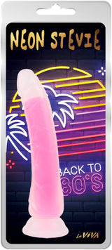 Neon Stevie 8.4 Inch – Glow-in-the-Dark Silicone Vibrator > Dildos > Realistic Dildos - Tophatter Daily Deals